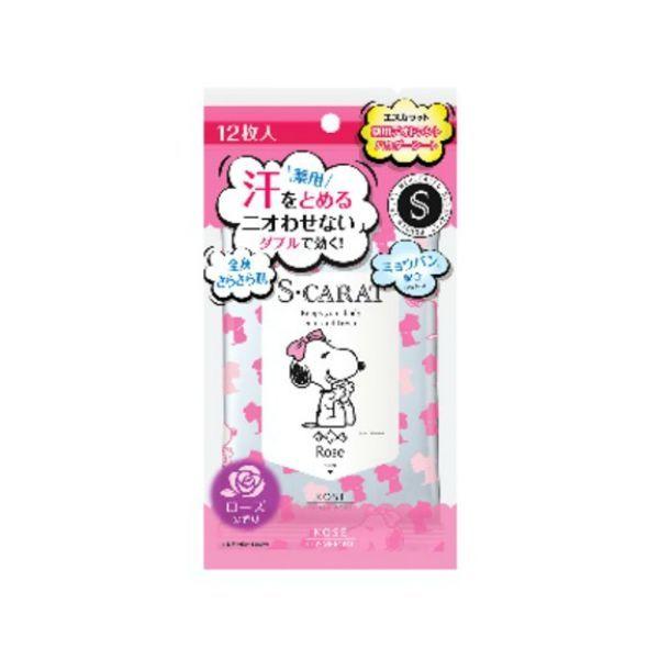 4971710391077 【72個入】 エスカラット薬用デオドラントパウダーシートローズ12 87724【キャンセル不可】