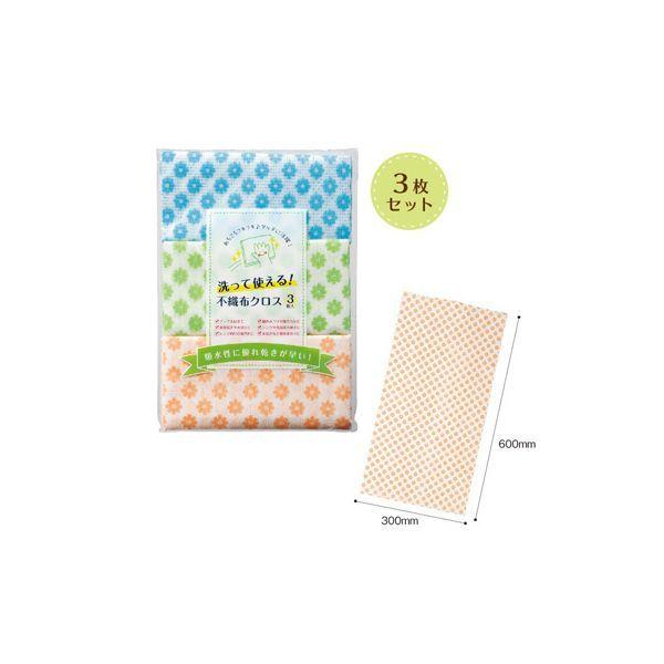 4526858046541 【360個入】 洗って使える！不織布クロス3枚入 49055【キャンセル不可】
