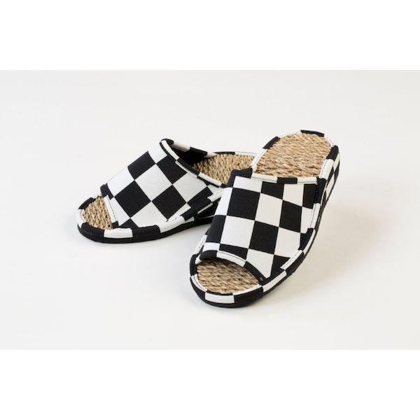 4570062404017 【2個入】 足にフィット！土踏まずサポート健康室内草履 ホワイト×ブラック／L 114596【キャンセル不可】