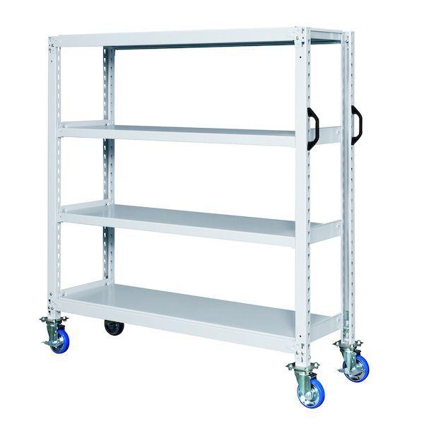 サカエ 中量キャスターラックGKR型(ゴム車・オール自在キャスター) GKR