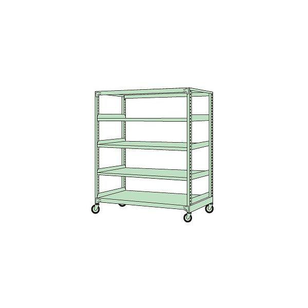 サカエ 中量キャスターラックMKSW型(ゴム車・4輪自在キャスター) MKSW-9343G (208261) サカエ 中量キャスターラックMKSW型(ゴム車・4輪自在キャスター) MKSW