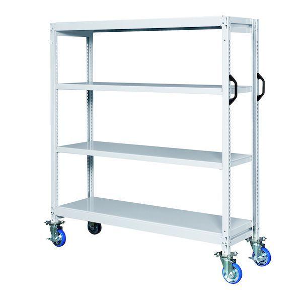 【個人宅配送不可】サカエ SAKAE GSR-8324WUK 直送 代引不可 中軽量キャスターラックGSR型 ウレタン車・自在2、固定2 GSR8324WUK