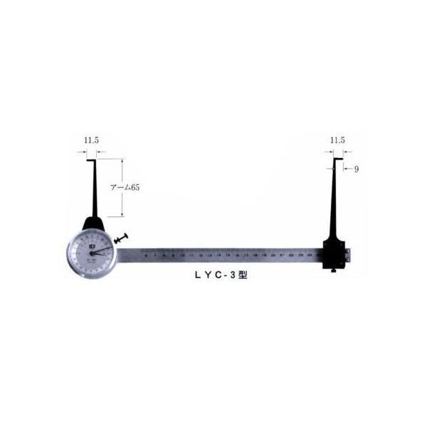 LYC-4 カセダ L型ダイヤルキャリパーゲージ内測用 LYC4
