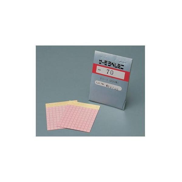 NO.70 日油技研 サーモラベルミニ 不可逆性 200入