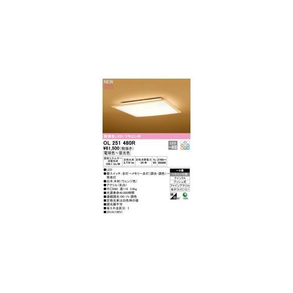 オーデリック ODELIC OL251480R LEDシーリングライト