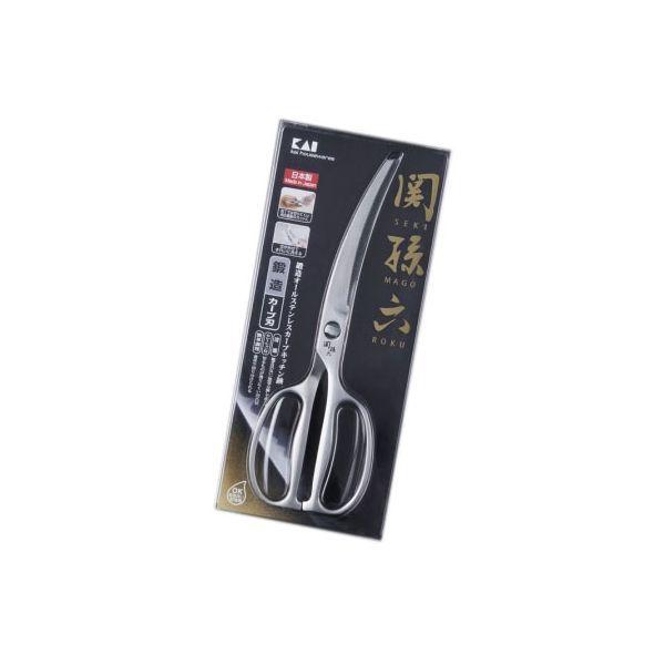 直送 代引不可・他メーカー同梱不可 貝印 4901601206777 関孫六 鍛造ステンレスカーブキッチン鋏 #000DH3346