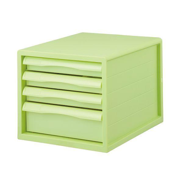 ナカバヤシ A4E-FC04-GN FIT COLOR A4レターケース4段 GN グリーン A4EFC04GN 4,676円