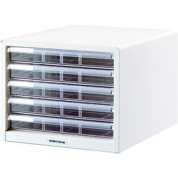 ナカバヤシ BL-55ｼﾛ/A アバンテV2レターケース B4 浅5段 シロ BL55ｼﾛ/A