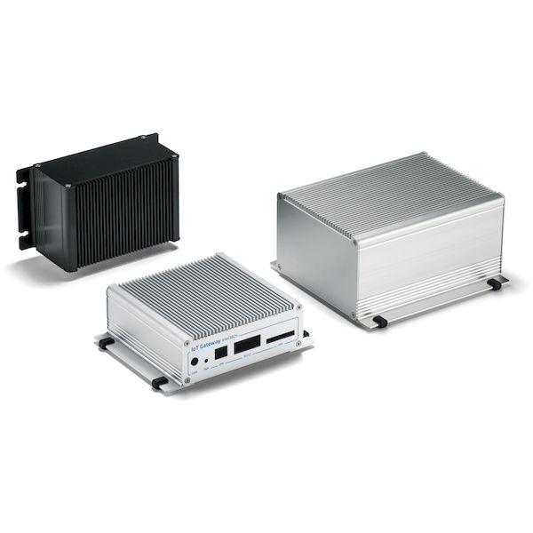 タカチ電機工業 EXHF23-10-33BB 直送 代引不可 フランジ足付ヒートシンクアルミケース EXHF231033BB