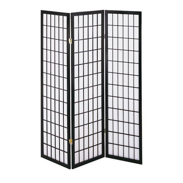 【個数：1個】弘益 JP-和風衝立3連こだま 直送 代引不可 【完成】和風衝立 ブラック JP和風衝立3連こだま 11,854円