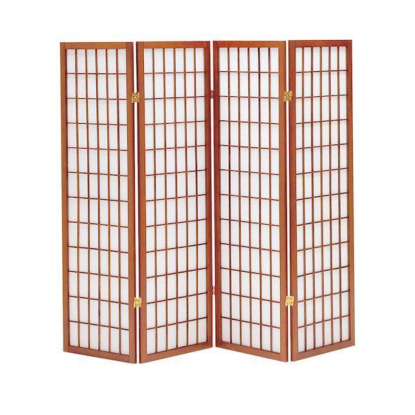 【個数：1個】弘益 JP-和風衝立4連ひかり 直送 代引不可 【完成】和風衝立 ブラウン JP和風衝立4連ひかり