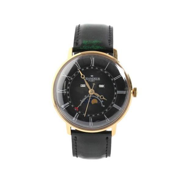 GRANDEUR グランドールプラス 英国クレイトン社製高級ブライドルレザーベルト使用トノー型メンズウォッチ GRP006P1 GRANDEUR PLUS＋ グランドールプラス 英国クレイトン社製 ブライドルレザー 腕時計 トノー型 メンズ クオーツ 男性用  多軸ムーヴメント プレゼント GRP006