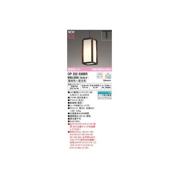 オーデリック ODELIC OP252030BR ランプ別梱包