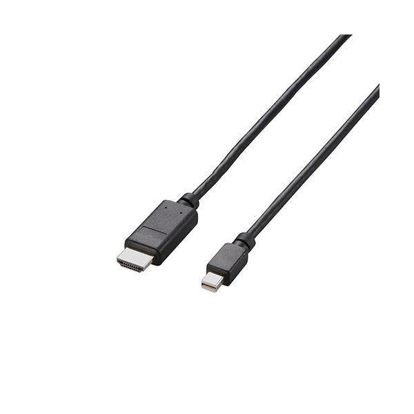 AD-MDPHDMI20BKX5 直送 代引不可 5個セット エレコム Mini DisplayPort−HDMI変換ケーブル／2m／ブラック ADM
