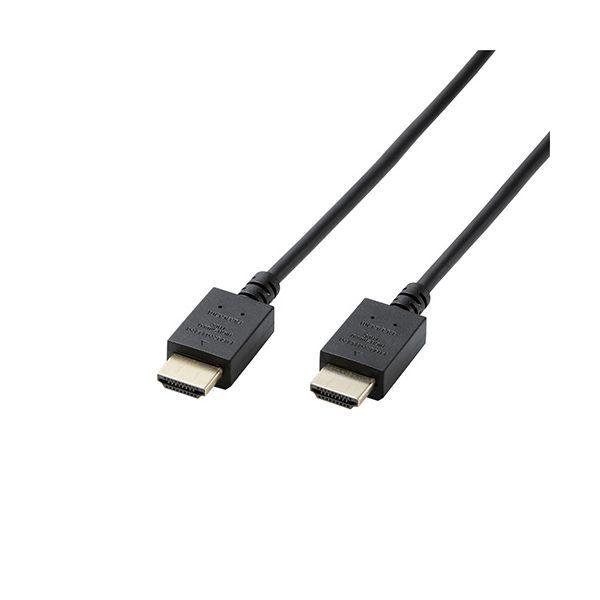 CAC-HDPS20BKX5 直送 代引不可 5個セット エレコム HDMIケーブル／Premium／スリム／2．0m／ブラック CACHDPS20B 15,497円