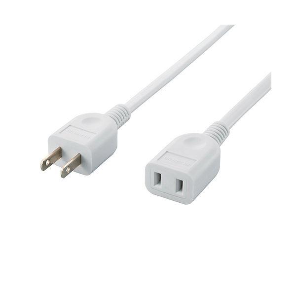 【個数：1個】T-E2230X5 直送 代引不可 5個セット エレコム 電源延長ケーブル 2ピン−2ピン 3m TE2230X5