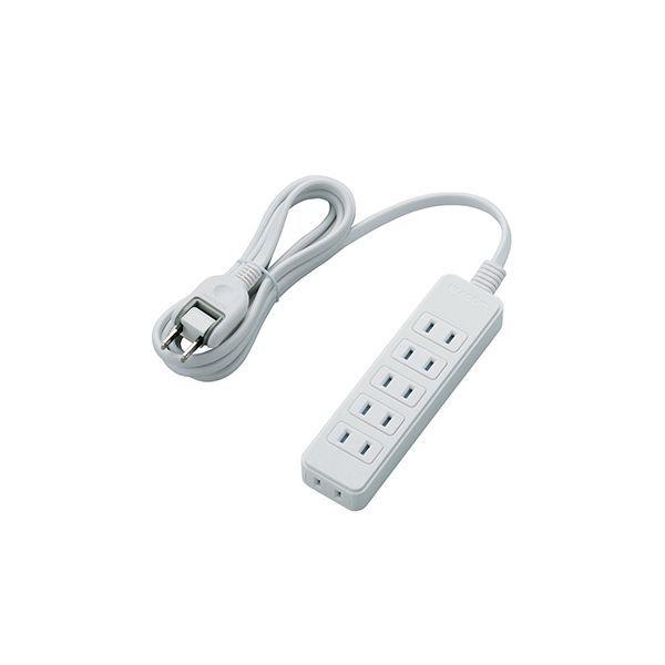 T-ST02N-2620WHX5 直送 代引不可 5個セット エレコム シャッタータップ／6個口／2m／ホワイト TST02N2620WHX5