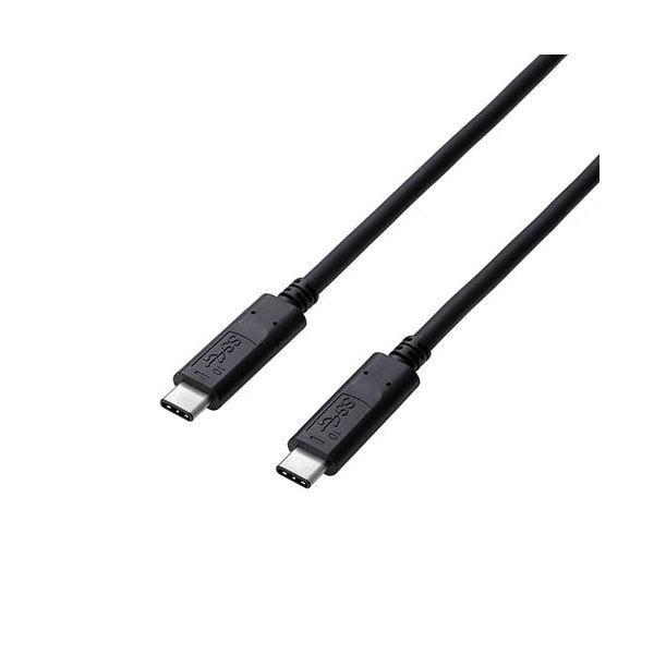 USB3-CC5P05NBKX5 直送 代引不可 5個セット エレコム USB3．1ケーブル／Gen2／C−Cタイプ／認証品／PD対応／5A出力／0．