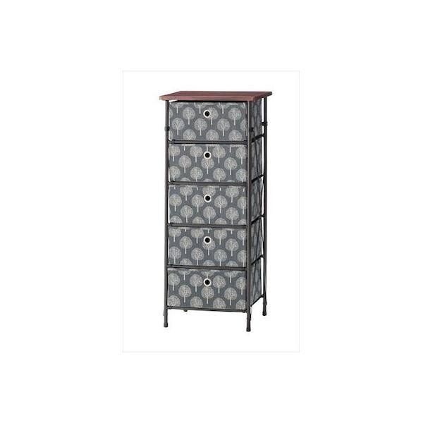 【個数：4個】東谷 LFS-655GY 【4個入】 直送 代引不可 簡単組立チェスト5D LFS655GY