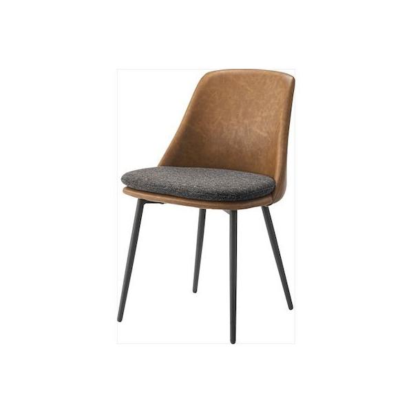 東谷 PC-362LBR 【2個入】 直送 代引不可 アファブル チェア チェアーダイニングチェア 椅子 イス ダイニング スチール ソフトレザー P