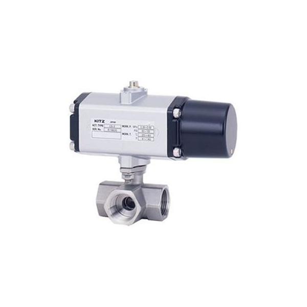 【個人宅配送不可】KITZ キッツ CS-UTNE 25A 直送 代引不可 小型空圧 CS型／スプリングリターン SCS14A製横形三方ボール CS−