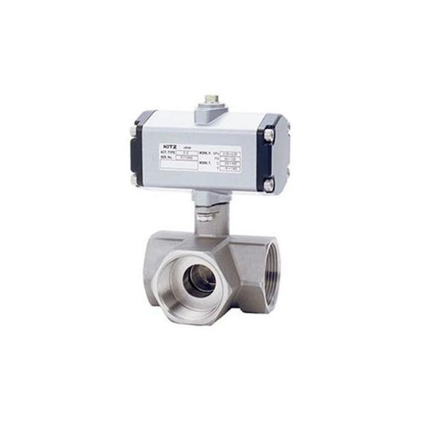 【個人宅配送不可】KITZ キッツ C-UTNE 32A 直送 代引不可 小型空圧 C型／複作動 SCS14A製横形三方ボール C−UTNE CUTN