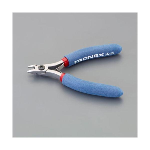 【個人宅配送不可】直送 代引不可 エスコ EA535TA-11  115mm 精密ニッパー セミフラッシュ／ESD EA535TA11