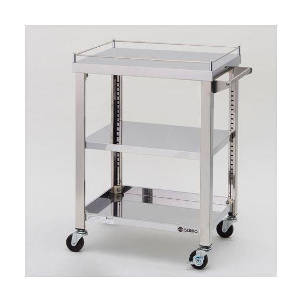 【個人宅配送不可】直送 代引不可 エスコ EA956NA-71  600x450x800mm／100kg ワゴン 三段 EA956NA71