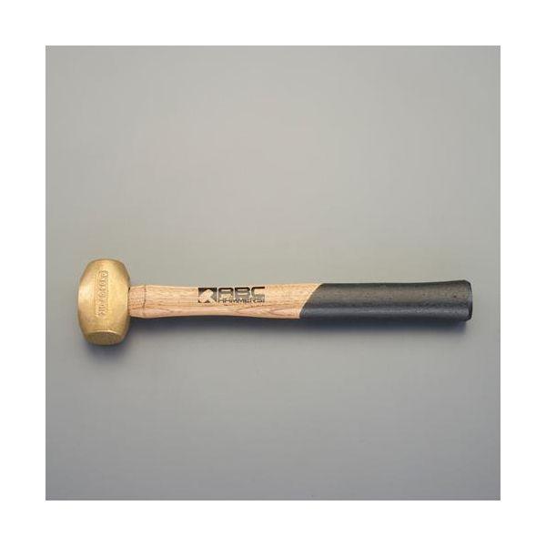 エスコ EA575EL-11 0．23kg／25mm 真鍮ハンマー 木柄 EA575EL11の通販は 7,019円