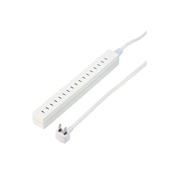 【個数：1個】H85015WH2X5 直送 代引不可 5個セット YAZAWA 差し込みフリータップベーシックホワイト1．5m