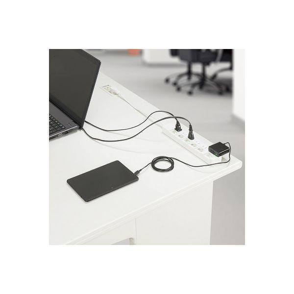 【個数：1個】H8S661WHX5 直送 代引不可 5個セット YAZAWA 6個口節電タップ1mホワイト_2