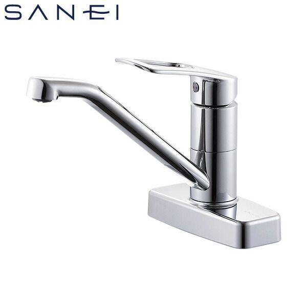 三栄水栓 SANEI 4973987612527 ツーホールシングルレバー台付混合栓 寒冷地用 K77CEK-13の通販は 15,717円