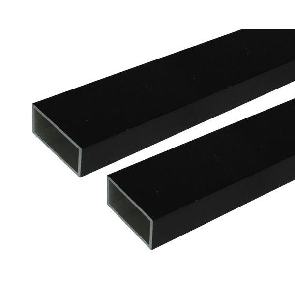 ハイロジック 4549396004903 3100490 アルミ角パイプ 2m 2．0x30x60mm ブラック 2入
