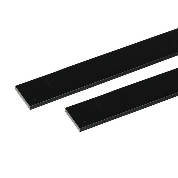 ハイロジック 4549396007386 3100738 アルミ平棒 2m 3．0x40mm ブラック 2入