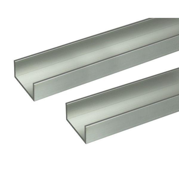 ハイロジック 4549396007898 3100789 アルミチャンネル 2m 3．0x50x25mm シルバー 2入