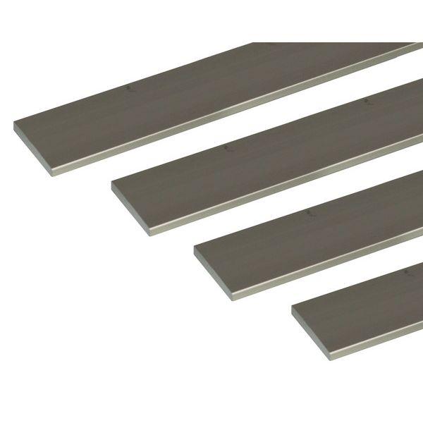 ハイロジック 4549396008697 3100869 アルミ平棒 1m 5.0x50mm ステンカラー 4入