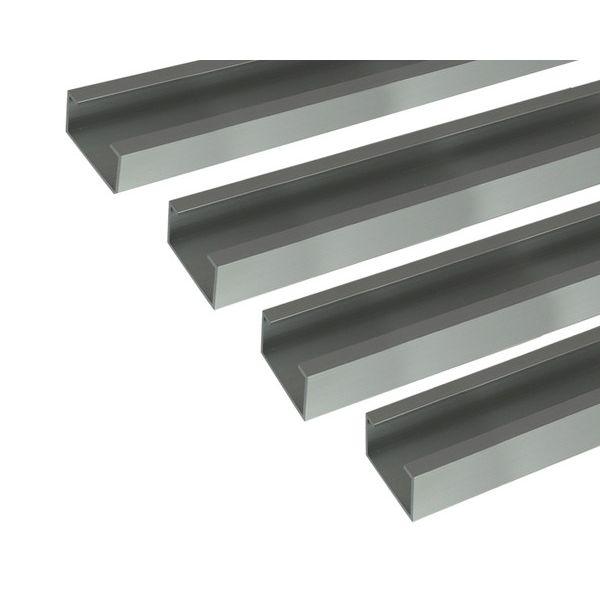 ハイロジック 4549396009779 3100977 アルミC型チャンネル 1m 3．0x100x25x20mm シルバー 4入の通販は