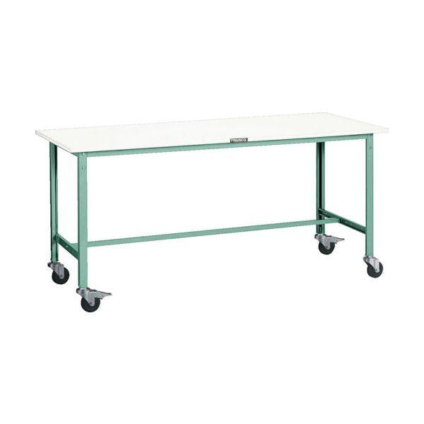 【個人宅配送不可】トラスコ TRUSCO AE-0960C100 W 直送 代引不可 ＡＥ型作業台 ９００Ｘ６００ＸＨ８４０ Φ１００キャスター付 ホワイト色 AE0960C1