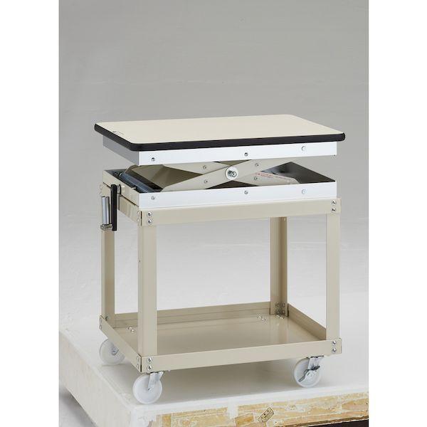 【個人宅配送不可】トラスコ TRUSCO LH-700M 直送 代引不可 ローハイシステム リフター スクリュー式 450X600 ワゴン仕様 LH700M_1
