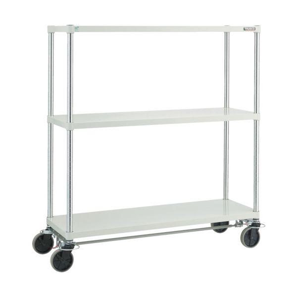 【個人宅配送不可】トラスコ TRUSCO PER-4463-U125-B4-W 直送 代引不可 スチールラック フェニックスラック １２００Ｘ６００ Ｕ車輪４輪Ｓ付 Ｗ色 抗菌粉体塗装