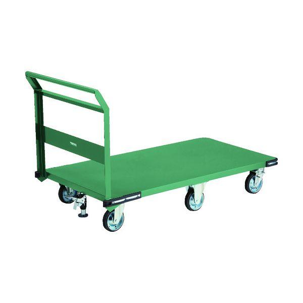 【個人宅配送不可】トラスコ TRUSCO PH-1L-6SS 直送 代引不可 鋼鉄製運搬車 1400X750 プレス6輪車 Lストッパー付 PH1L6SS