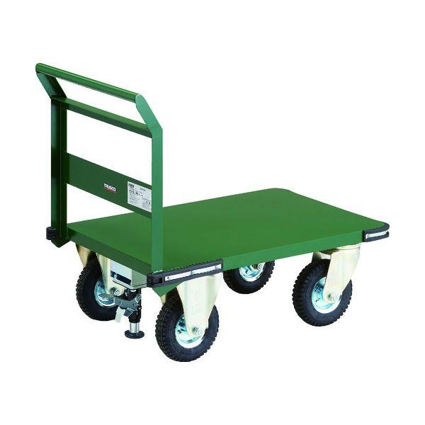 【個人宅配送不可】トラスコ TRUSCO PH-2-ARSS 直送 代引不可 鋼鉄製運搬車 900X600 プレス製空気入タイヤ Lストッパー付 PH2ARSS
