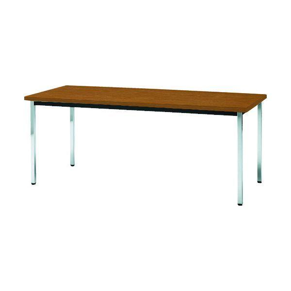 【個人宅配送不可】トラスコ TRUSCO TD1590-T 直送 代引不可 会議用テーブル 1500X900XH700 角脚 下棚無し チーク TD1590T