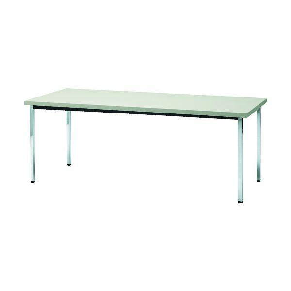 【個人宅配送不可】トラスコ TRUSCO TD1890-NG 直送 代引不可 会議用テーブル 1800X900XH700 角脚 下棚無し ニューグレー TD18