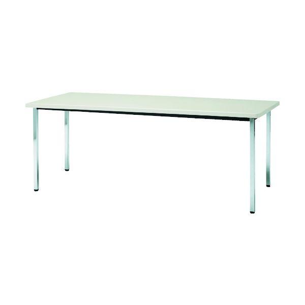 【個人宅配送不可】トラスコ TRUSCO TDS1560-W 直送 代引不可 会議用テーブル １５００Ｘ６００ＸＨ７００ 角脚 下棚無し ホワイト TDS156