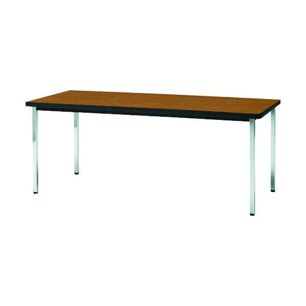 【個人宅配送不可】トラスコ TRUSCO TDS1590-T 直送 代引不可 会議用テーブル １５００Ｘ９００ＸＨ７００ 角脚 下棚無し チーク TDS1590