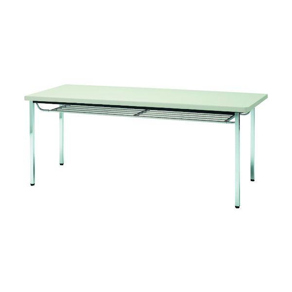【個人宅配送不可】トラスコ TRUSCO TDST1260-NG 直送 代引不可 会議用テーブル １２００Ｘ６００ＸＨ７００ 下棚付 丸脚 ニューグレー TDS
