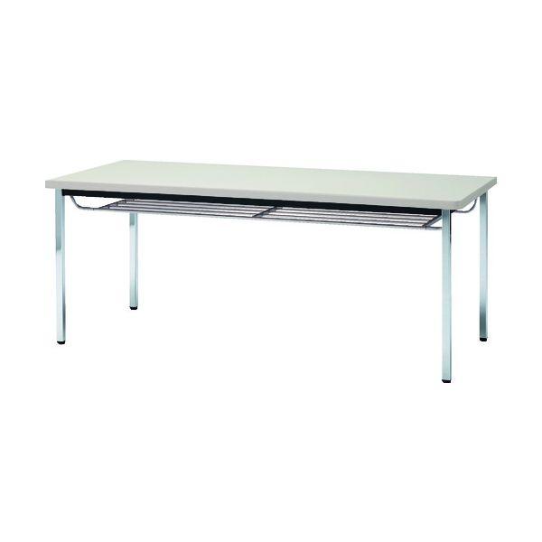 【個人宅配送不可】トラスコ TRUSCO TDST1575-NG 直送 代引不可 会議用テーブル １５００Ｘ７５０ＸＨ７００ 下棚付 丸脚 ニューグレー TDS