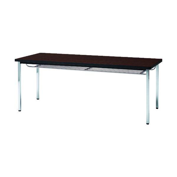 【個人宅配送不可】トラスコ TRUSCO TDST1845-RO 直送 代引不可 会議用テーブル １８００Ｘ４５０ＸＨ７００ 下棚付 丸脚 ローズ TDST18