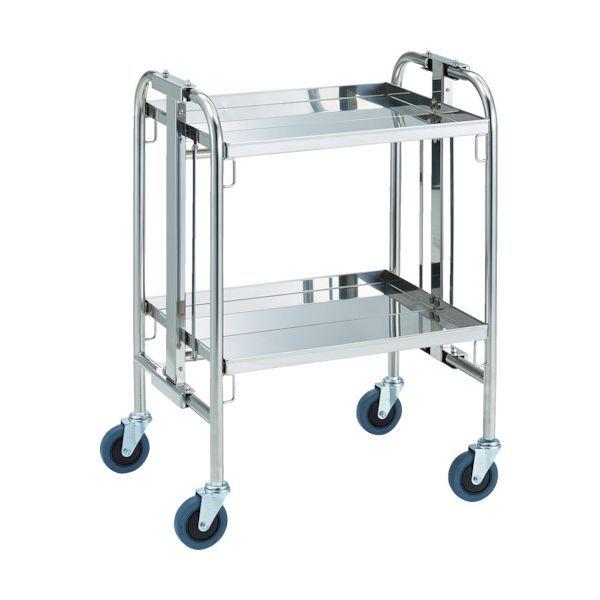 【個人宅配送不可】トラスコ TRUSCO TOK-2 直送 代引不可 SUS304折りたたみ式ワゴン 550×450×752 TOK2